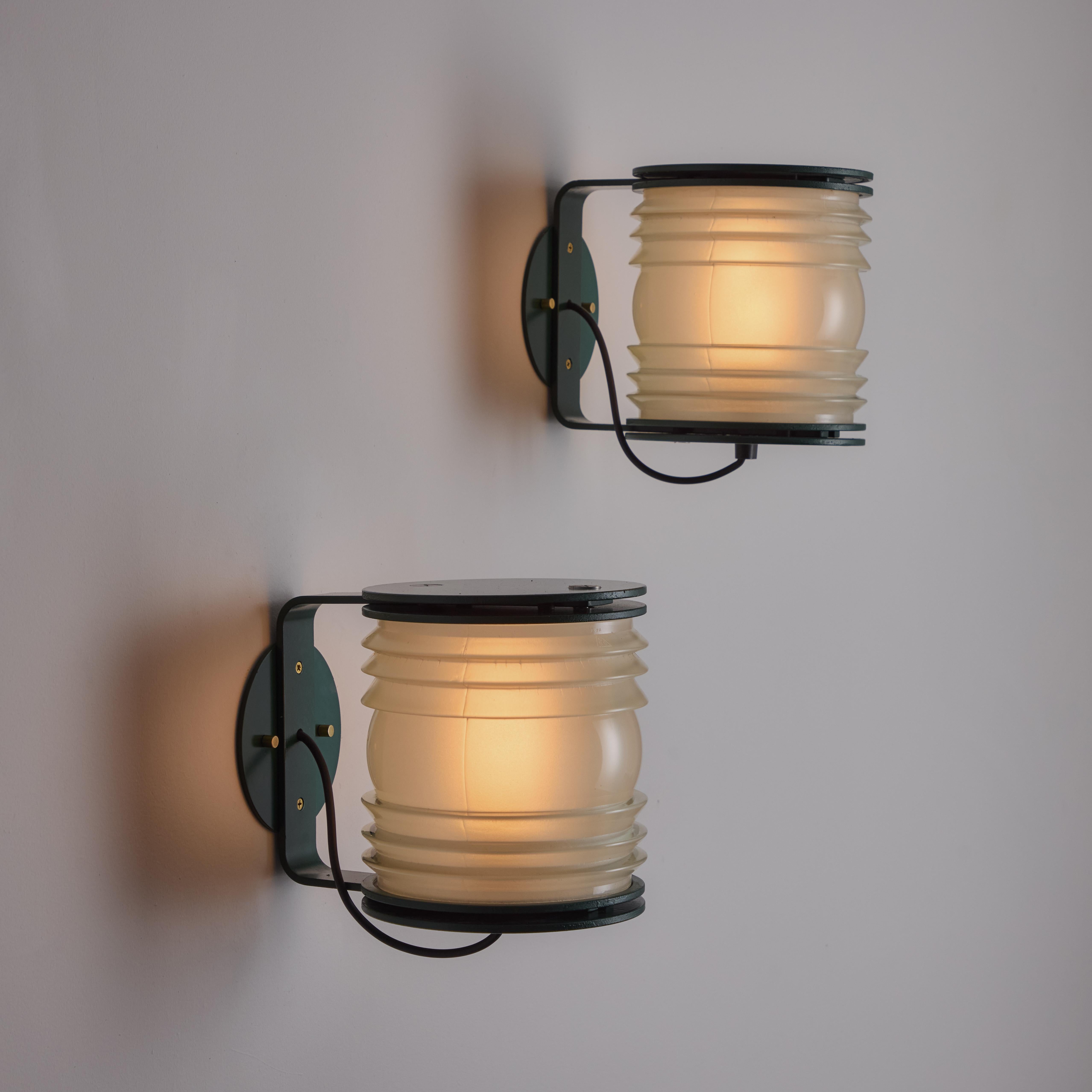 Rare Pair of 1st Edition Model 1139 Fresnel Sconces by Joe Colombo for Oluce 10