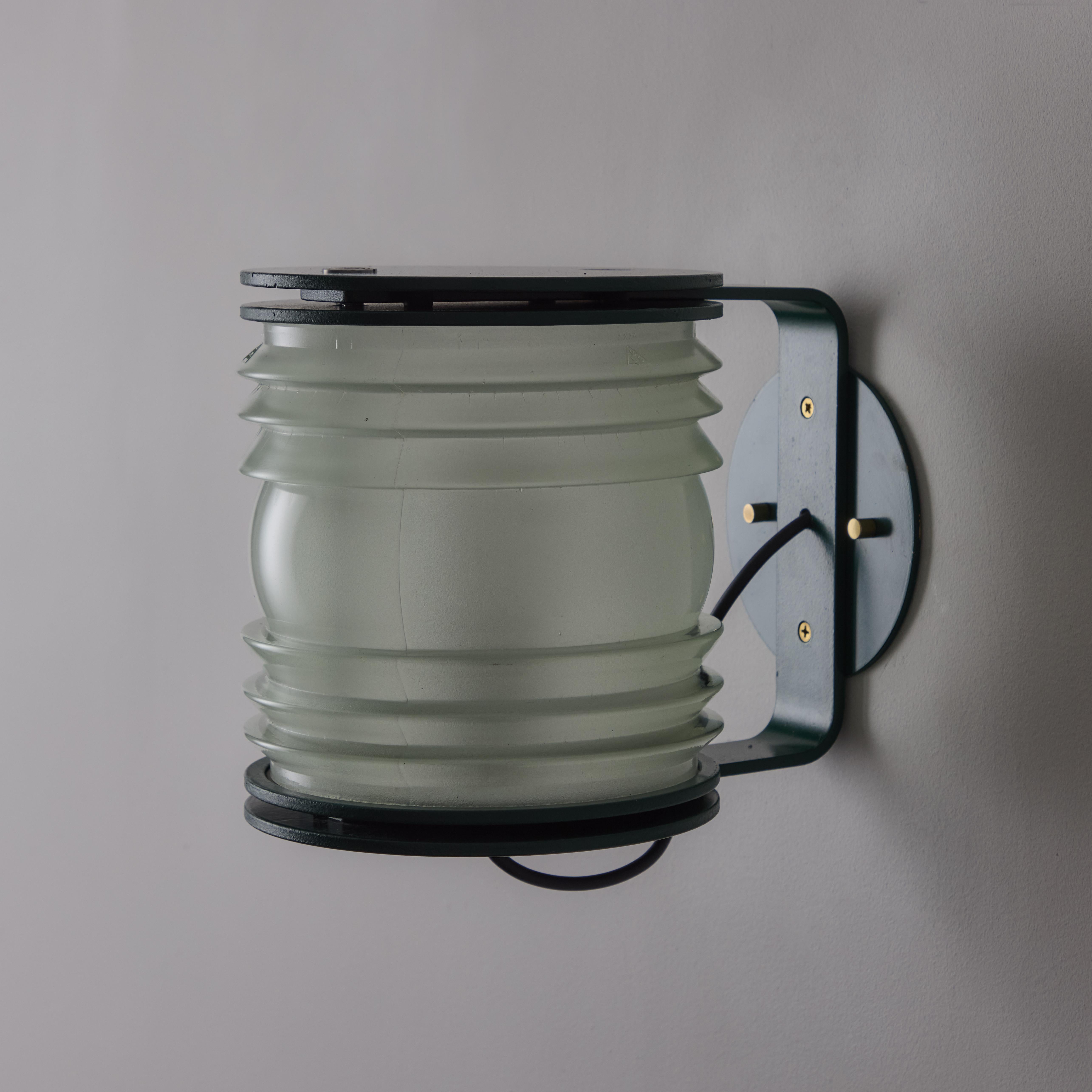 Mid-20th Century Rare Pair of 1st Edition Model 1139 Fresnel Sconces by Joe Colombo for Oluce