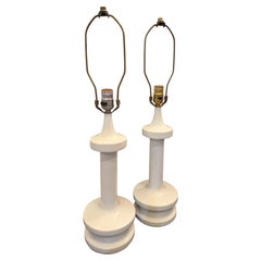 Rare Pair of American Mid century Lamps by Laurel Lighting Company