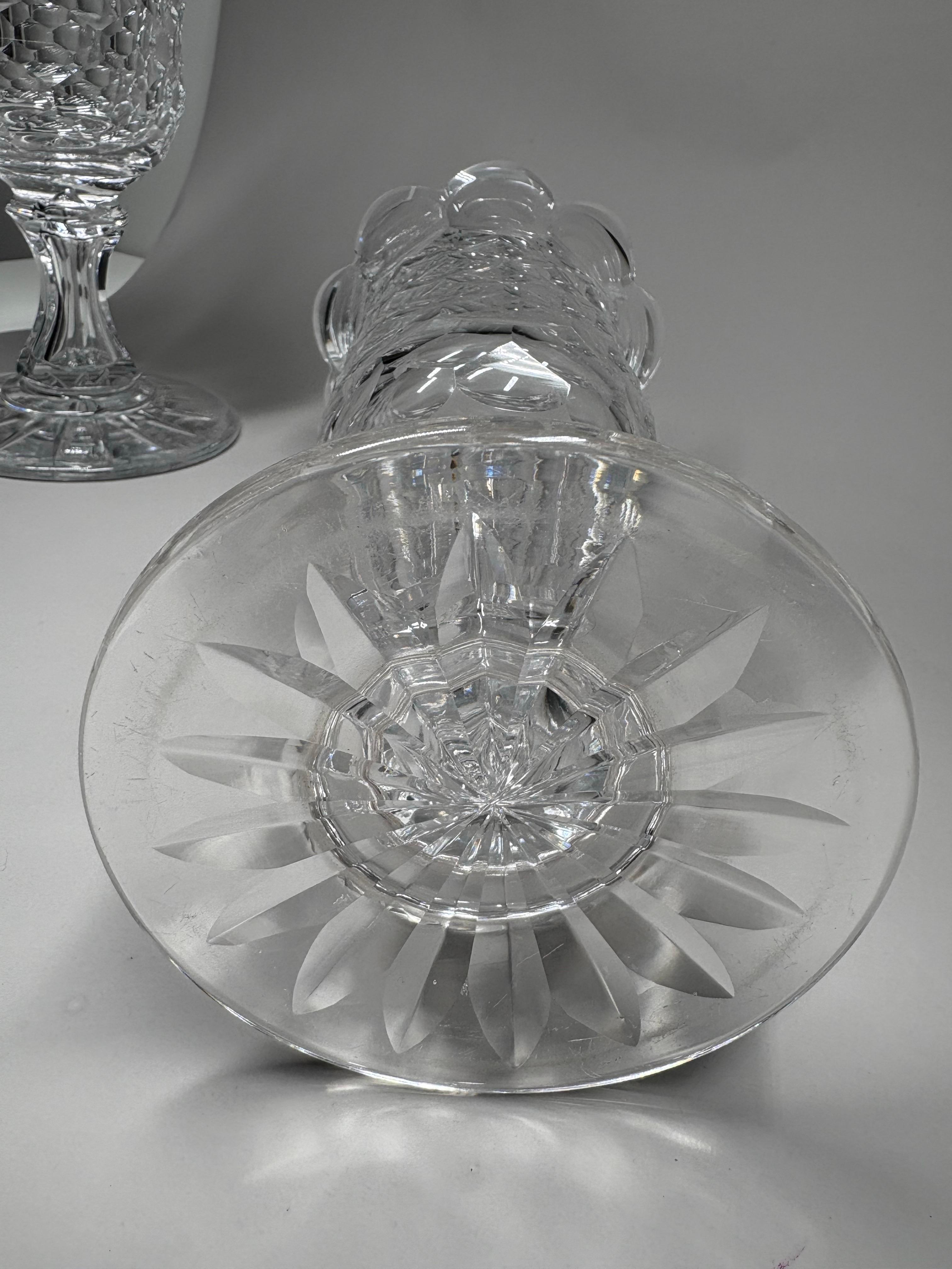 Rare pair of Antique American lead glass celery vases, C. Dorflinger & Sons Inc. in vendita 3