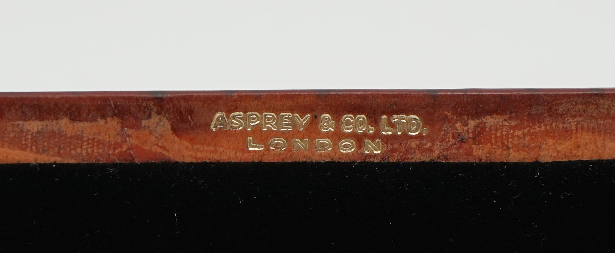 RARA COPPIA DI FILIERA IN PELLE DI Asprey London in vendita 4