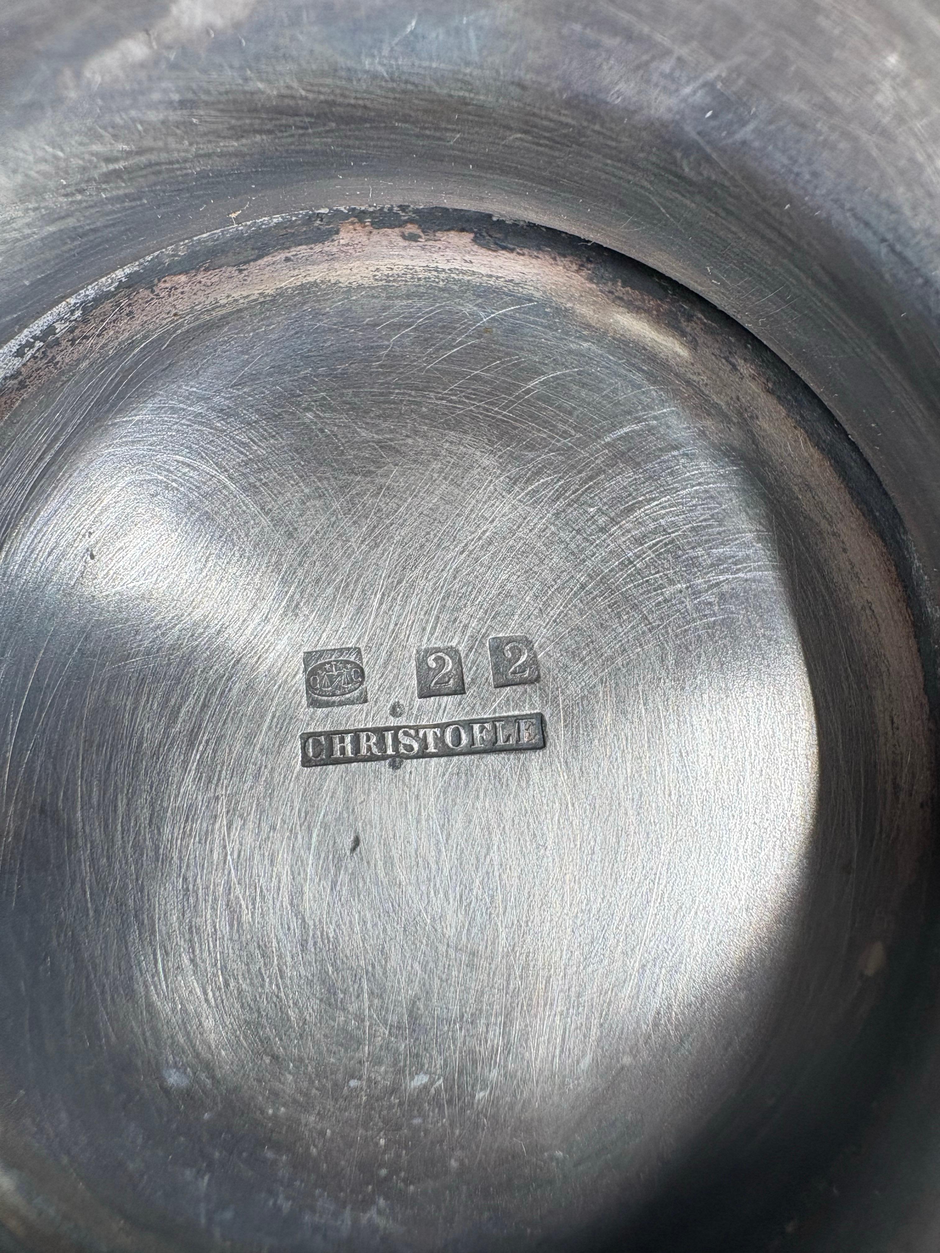 Seltenes Paar antiker versilberter Christofle Krüge / Kannen im Angebot 6