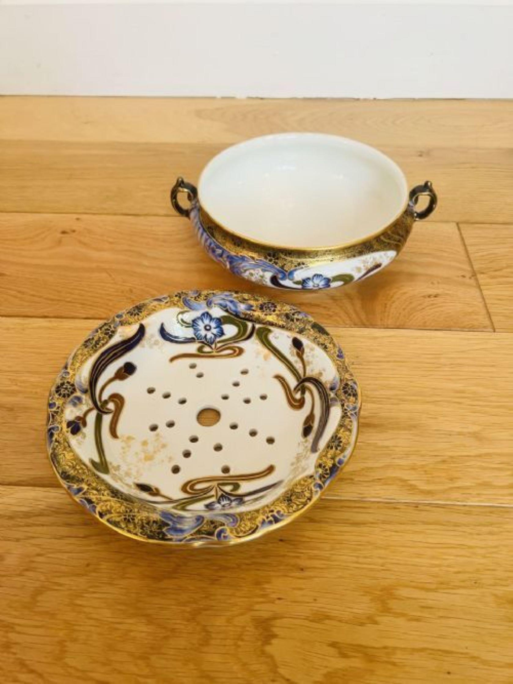 Rare pair of antique Victorian quality Doulton Burslem jug & bowl set For Sale 1