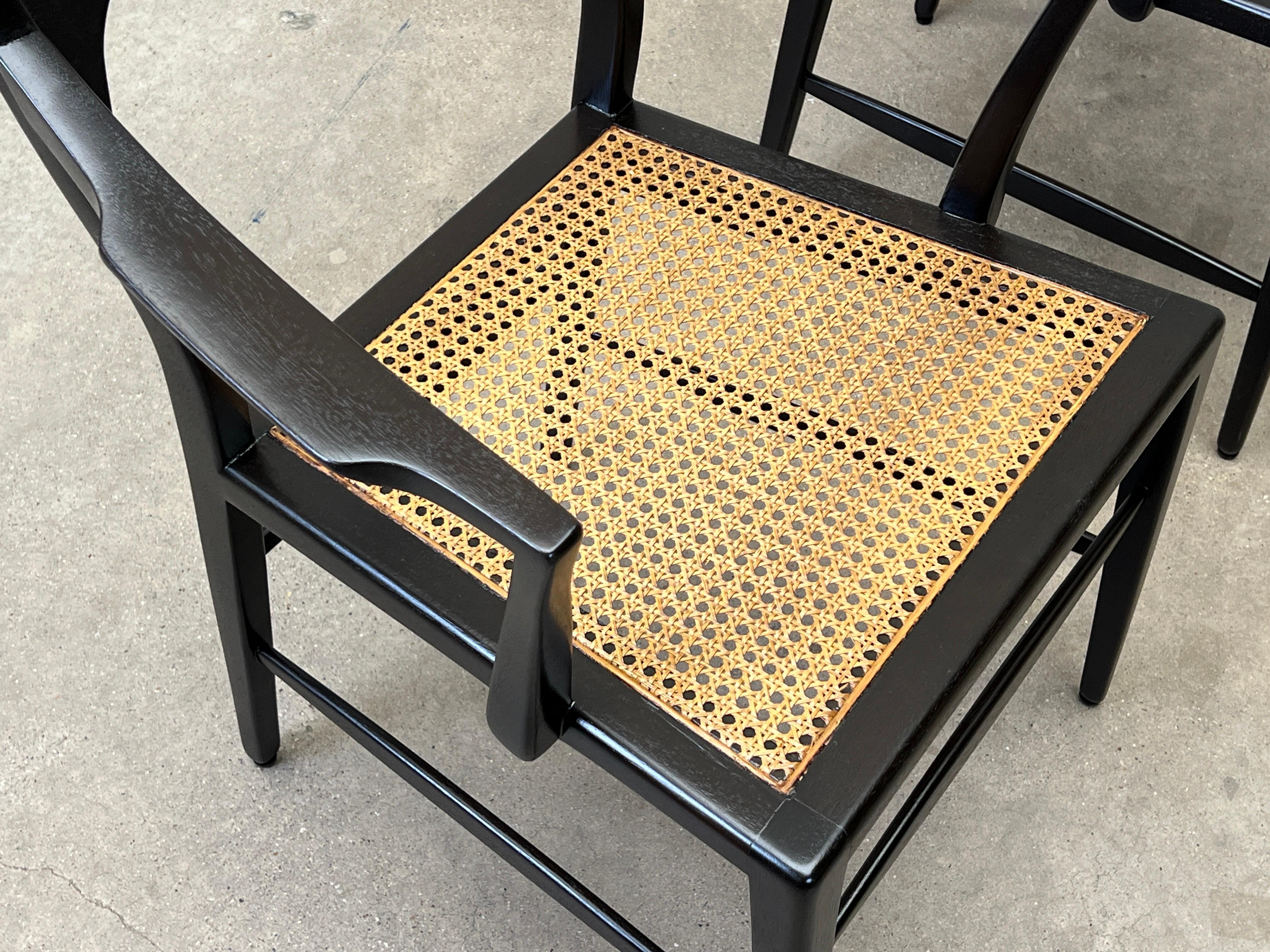 Paire rare de fauteuils en bois de cervidé par Edward Wormley pour Dunbar en vente 6