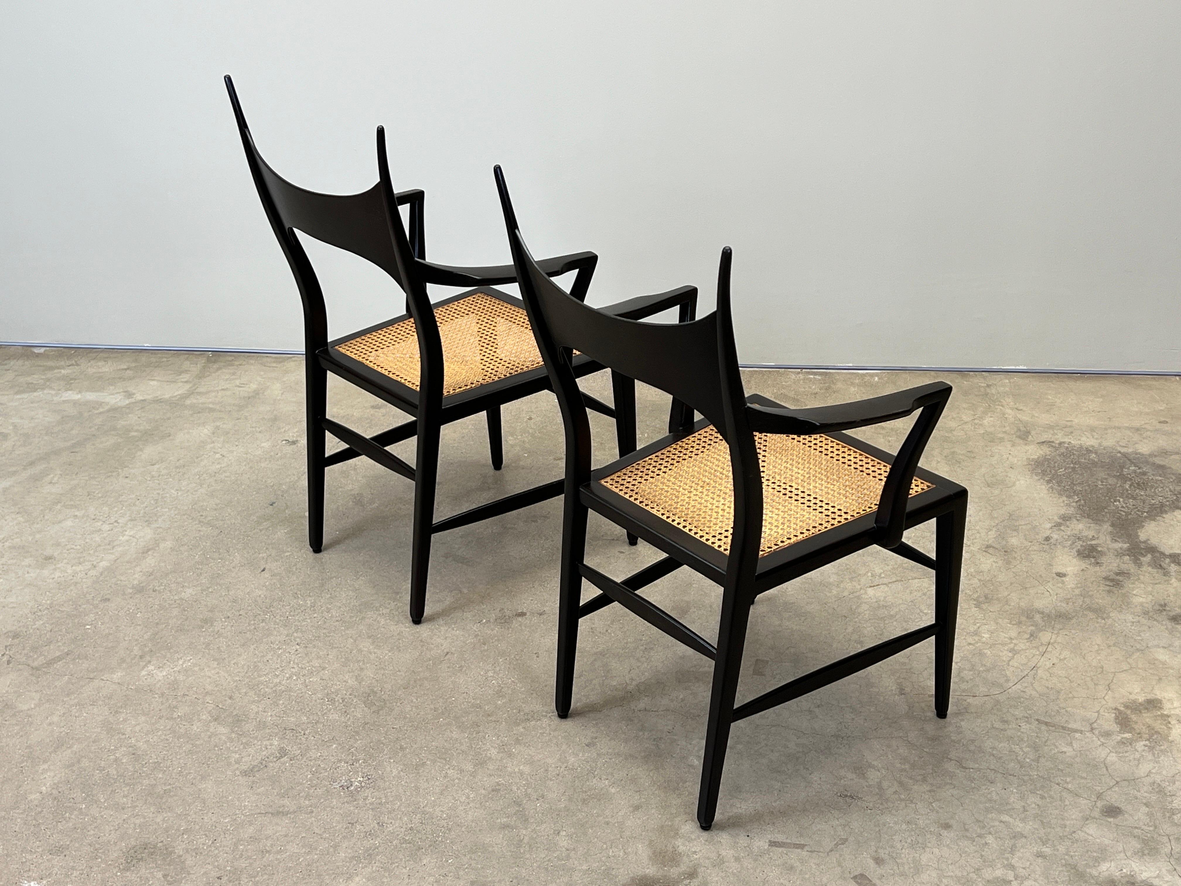 Paire rare de fauteuils en bois de cervidé par Edward Wormley pour Dunbar en vente 8