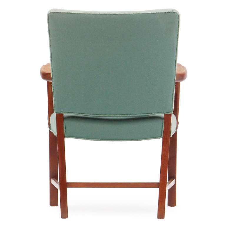 Mid-20th Century Rare Pair of Armchairs by Hvidt & Mølgaard-Nielsen For Sale