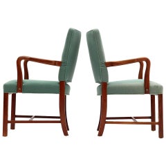 Rare Pair of Armchairs by Hvidt & Mølgaard-Nielsen