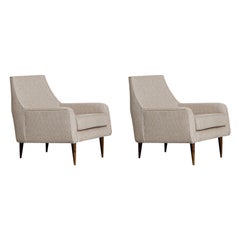 Rare Pair of Armchairs Designed by Carlo Hauner, Brazilian Mid-Century Modern