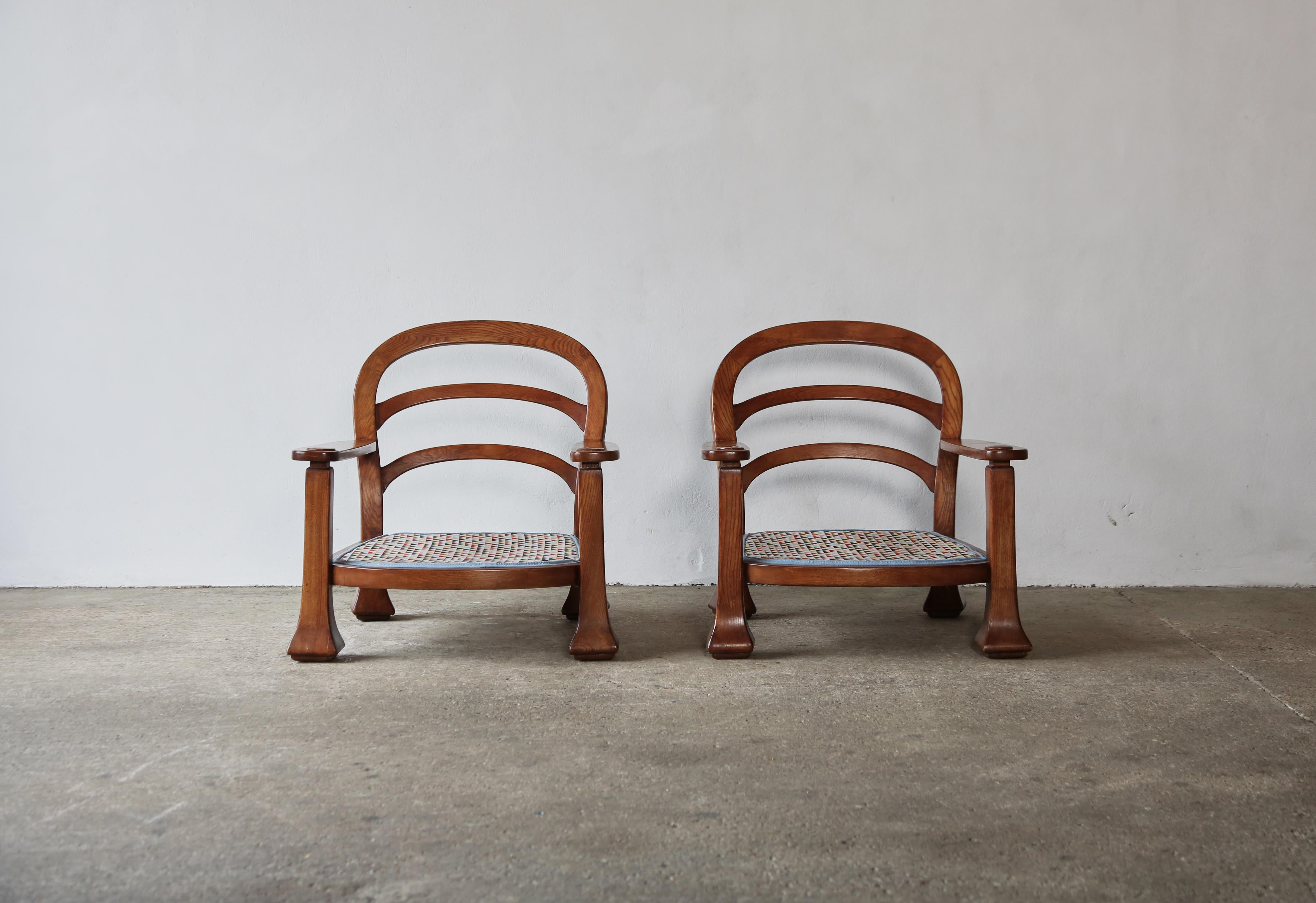 Rare Pair of Armchairs, Italy, 1970s 3