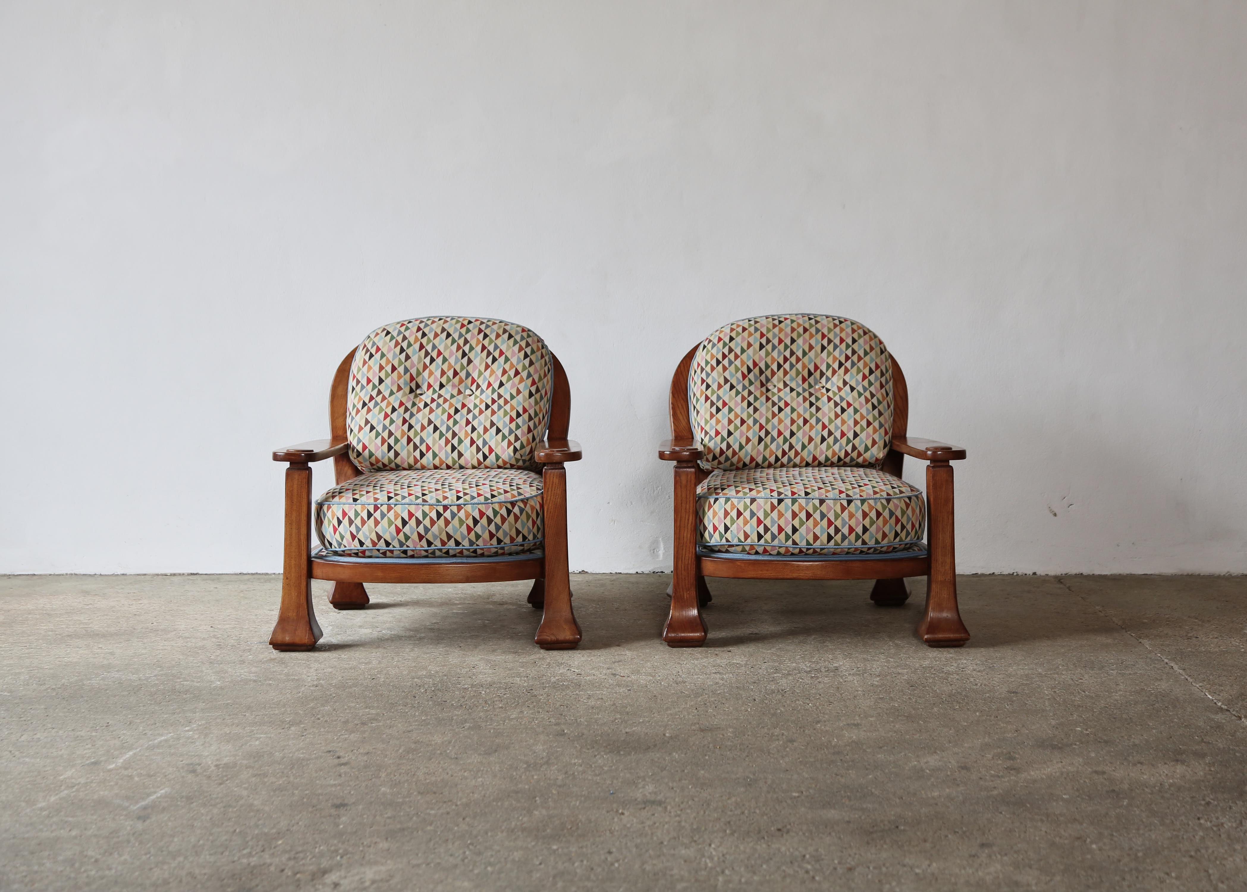 Rare Pair of Armchairs, Italy, 1970s 1
