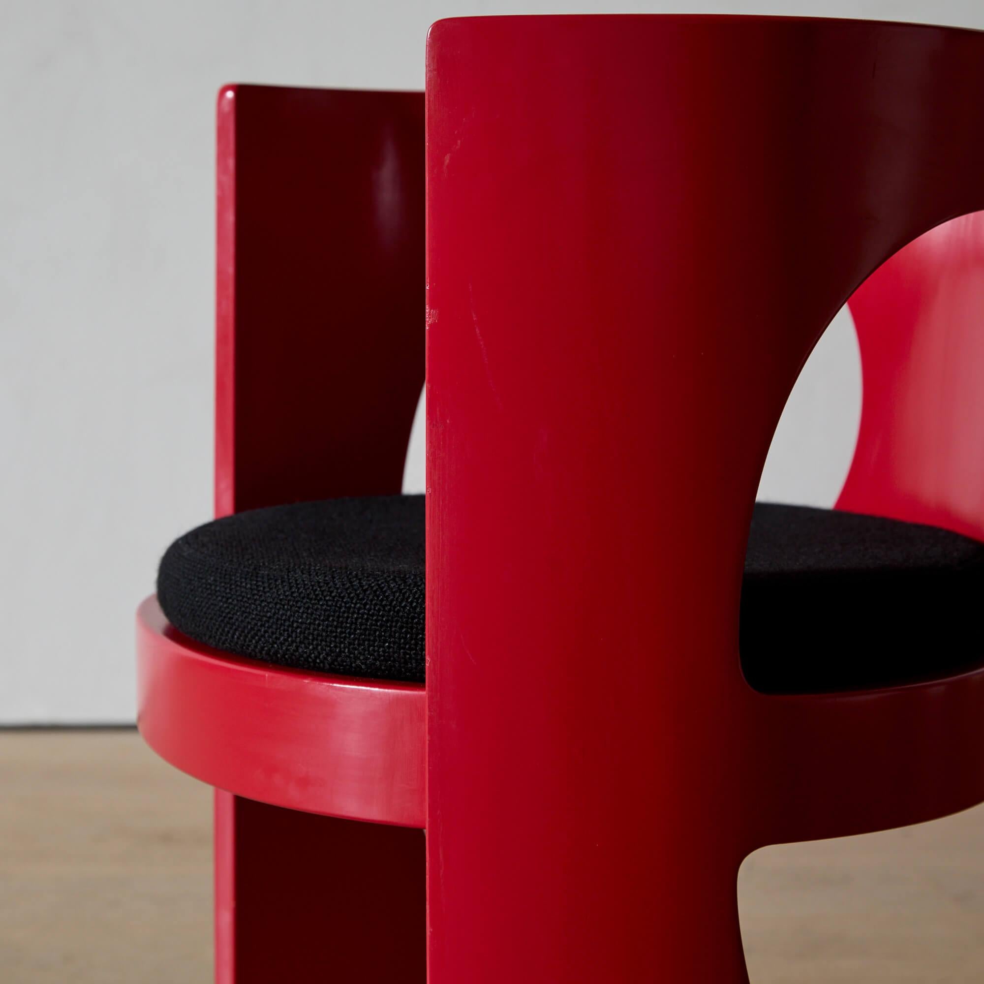 Laqué Rare paire de chaises 
