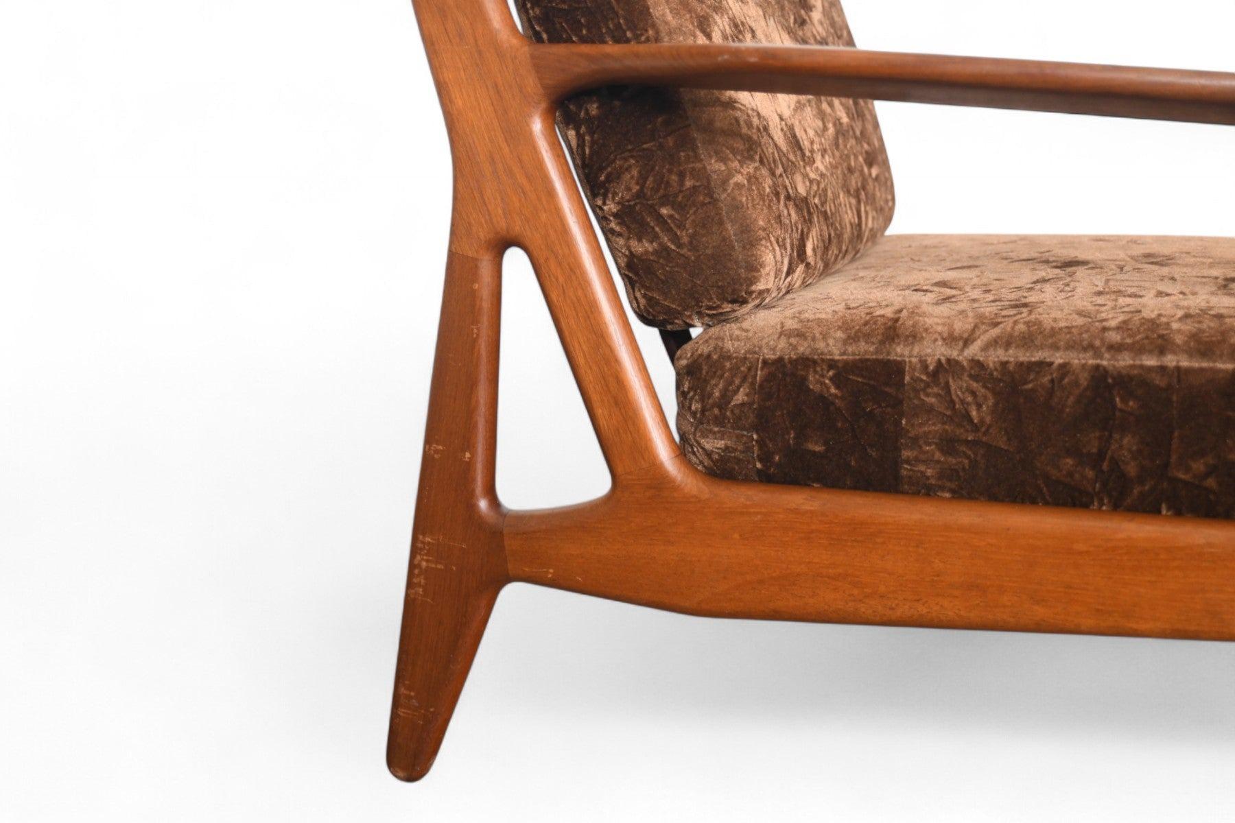20th Century Rare Pair of Arne Vodder for Vamo Lounge Chairs in Teak For Sale