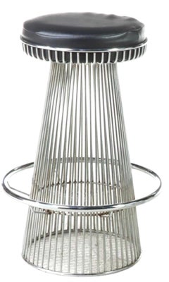 Seltenes Paar Arthur Umanoff Chromhocker für Contemporary Shells