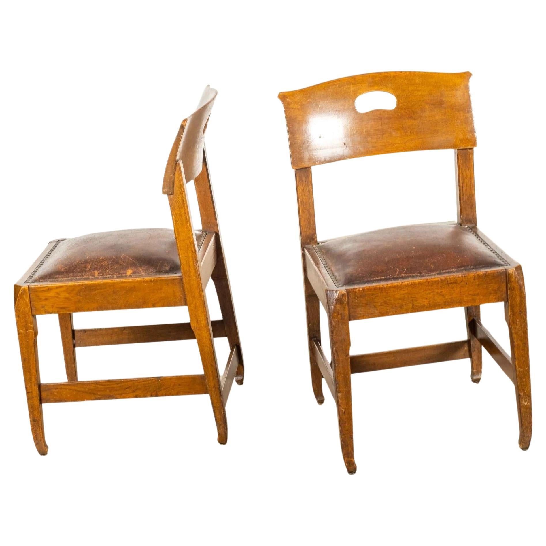 Rare Pair of Arts & Crafts Chairs by Richard Reimerschmid