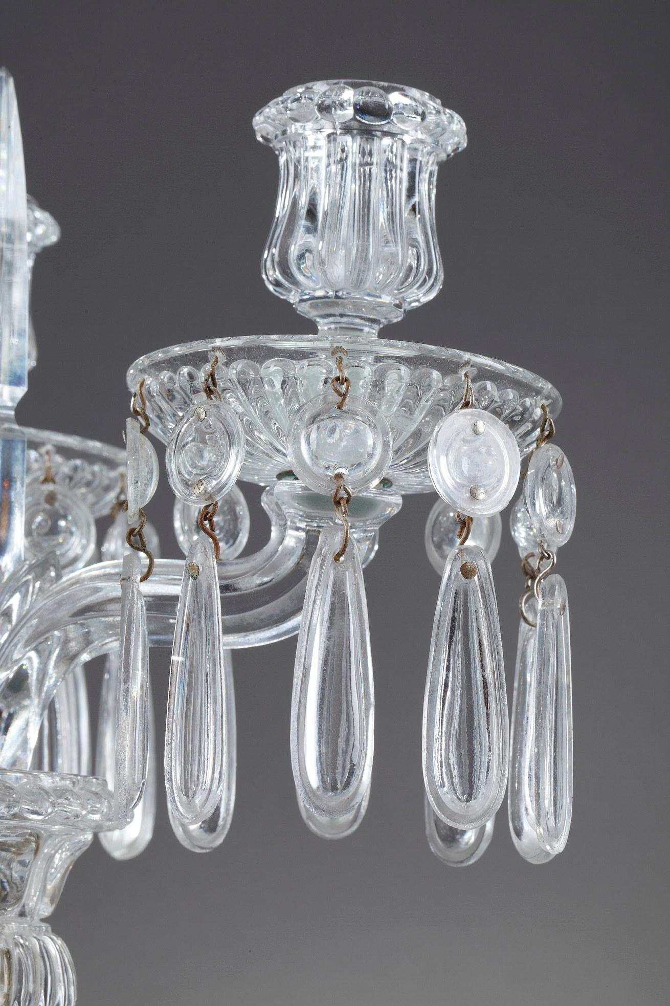 Rare Pair of Baccarat Crystal Candelabras 7