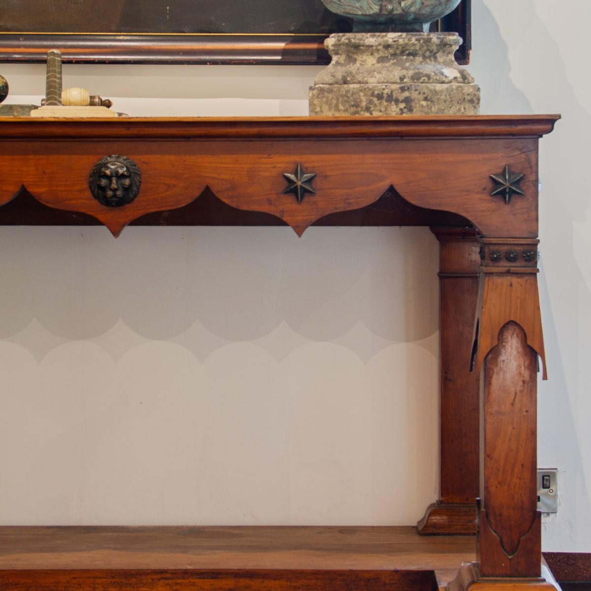 Rare Pair of Baltic Transitional Fruitwood Console Tables, circa 1820 2
