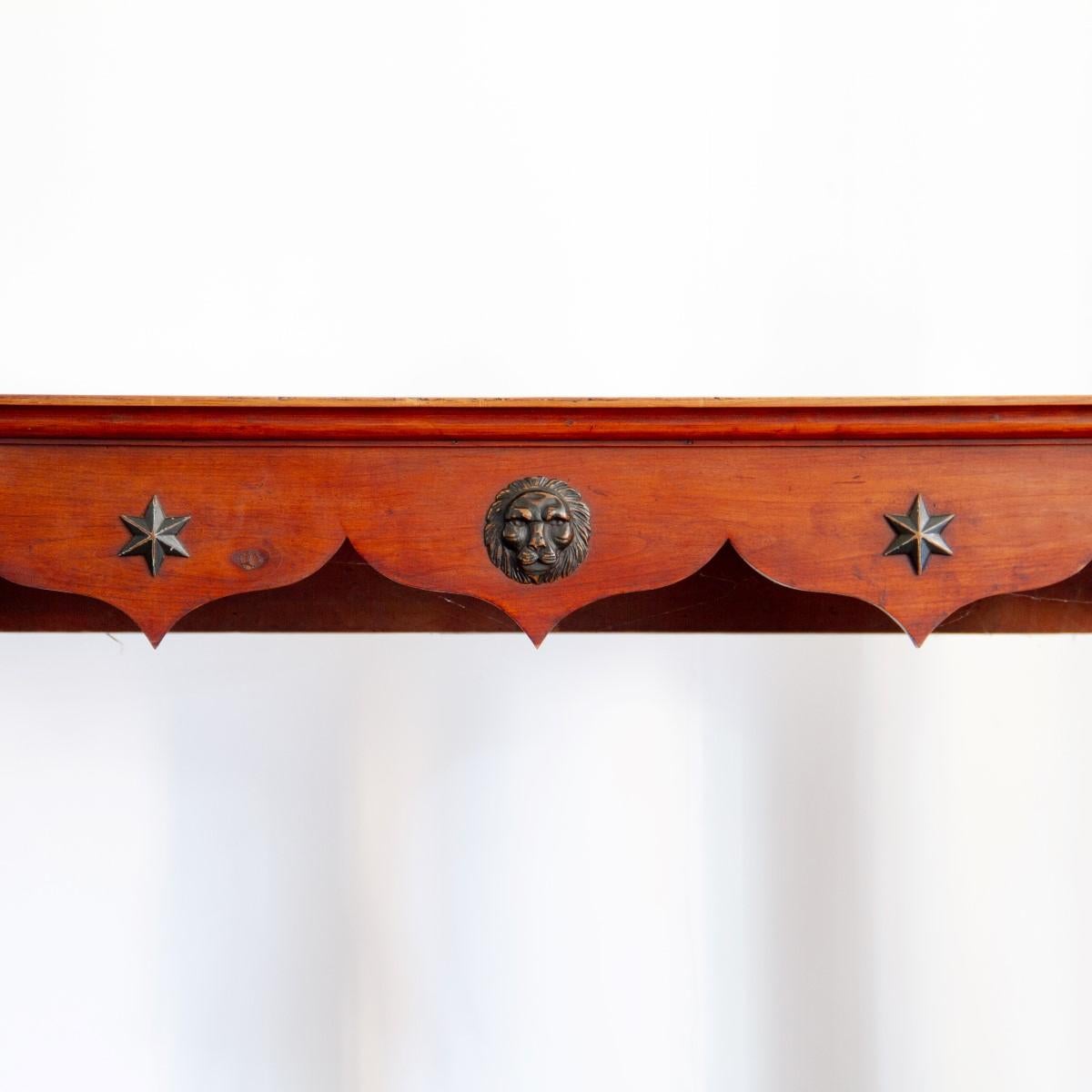 Rare Pair of Baltic Transitional Fruitwood Console Tables, circa 1820 4