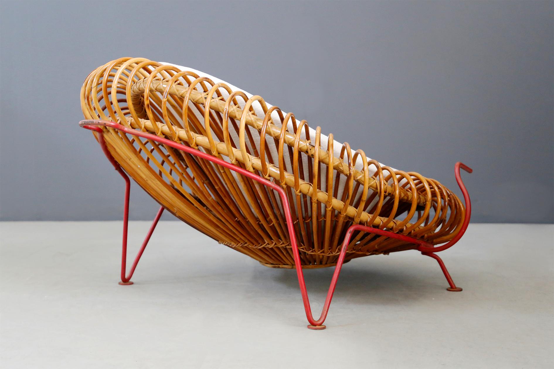 Rare paire de fauteuils en bambou Midcentury par Janine Abraham & Dirk Jan Rol:: 1950s 8