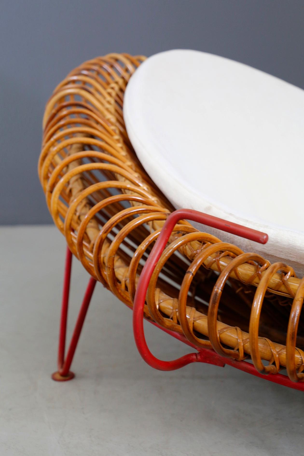 Rare paire de fauteuils en bambou Midcentury par Janine Abraham & Dirk Jan Rol:: 1950s 2
