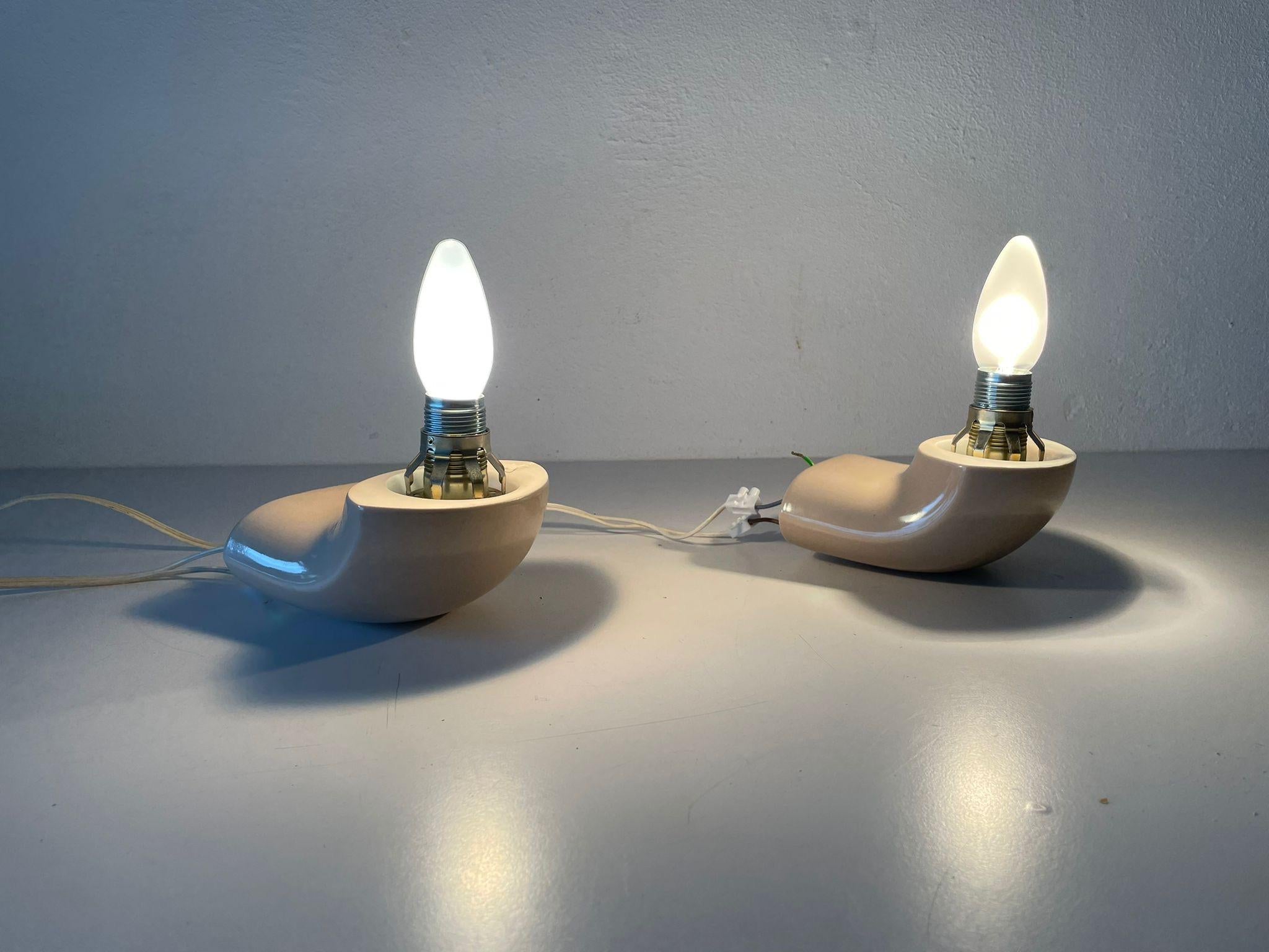 Rare Pair of Bathroom Lamps by Peill Putzler, 1970s, Germany 7