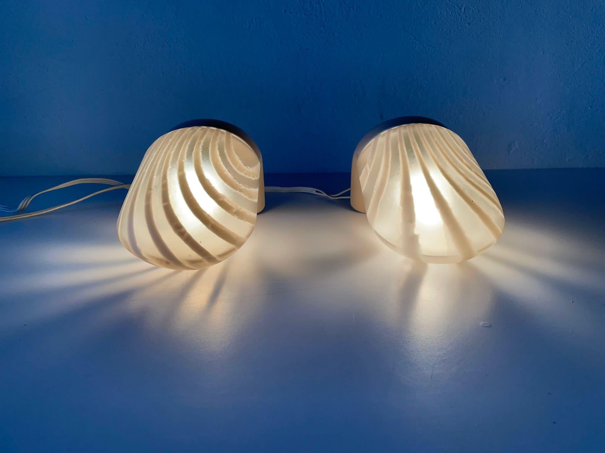 Rare Pair of Bathroom Lamps by Peill Putzler, 1970s, Germany 1