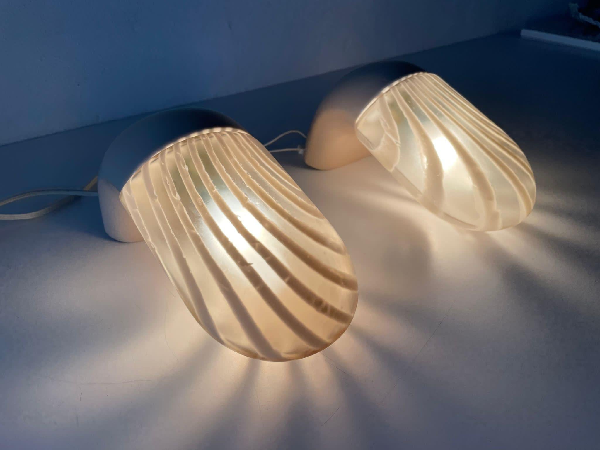 Rare Pair of Bathroom Lamps by Peill Putzler, 1970s, Germany 3