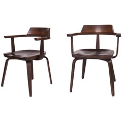 Paire rare de chaises Bauhaus W199 par Walter Gropius