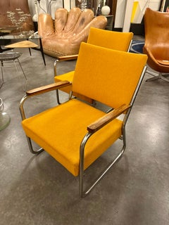 Rare Pair of Ben van Reijnsdorp Auping Armchairs, Dutch Design, Circa 1930