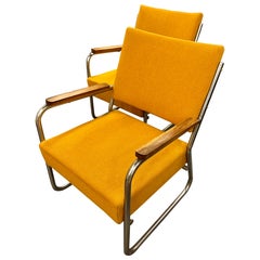 Rara coppia di poltrone Auping di Ben van Reijnsdorp, design olandese, circa 1930