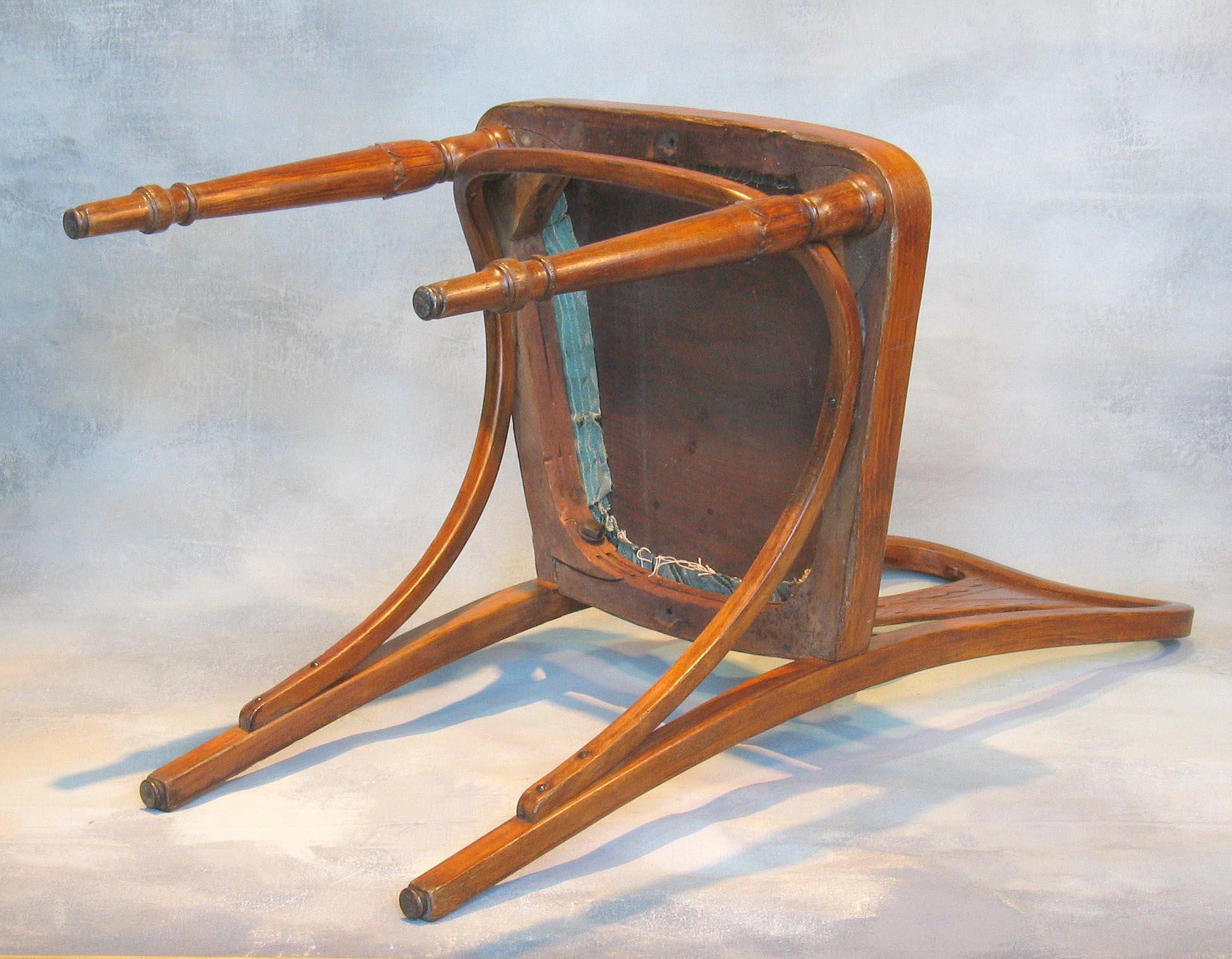 20th Century Rare Pair of Bentwood Side Chairs by Jacob & Josef, Czechoslovakia, circa 1920 For Sale