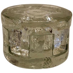 Seltenes Paar mundgeblasener Glas-Kerzenhalter von Blenko Glass