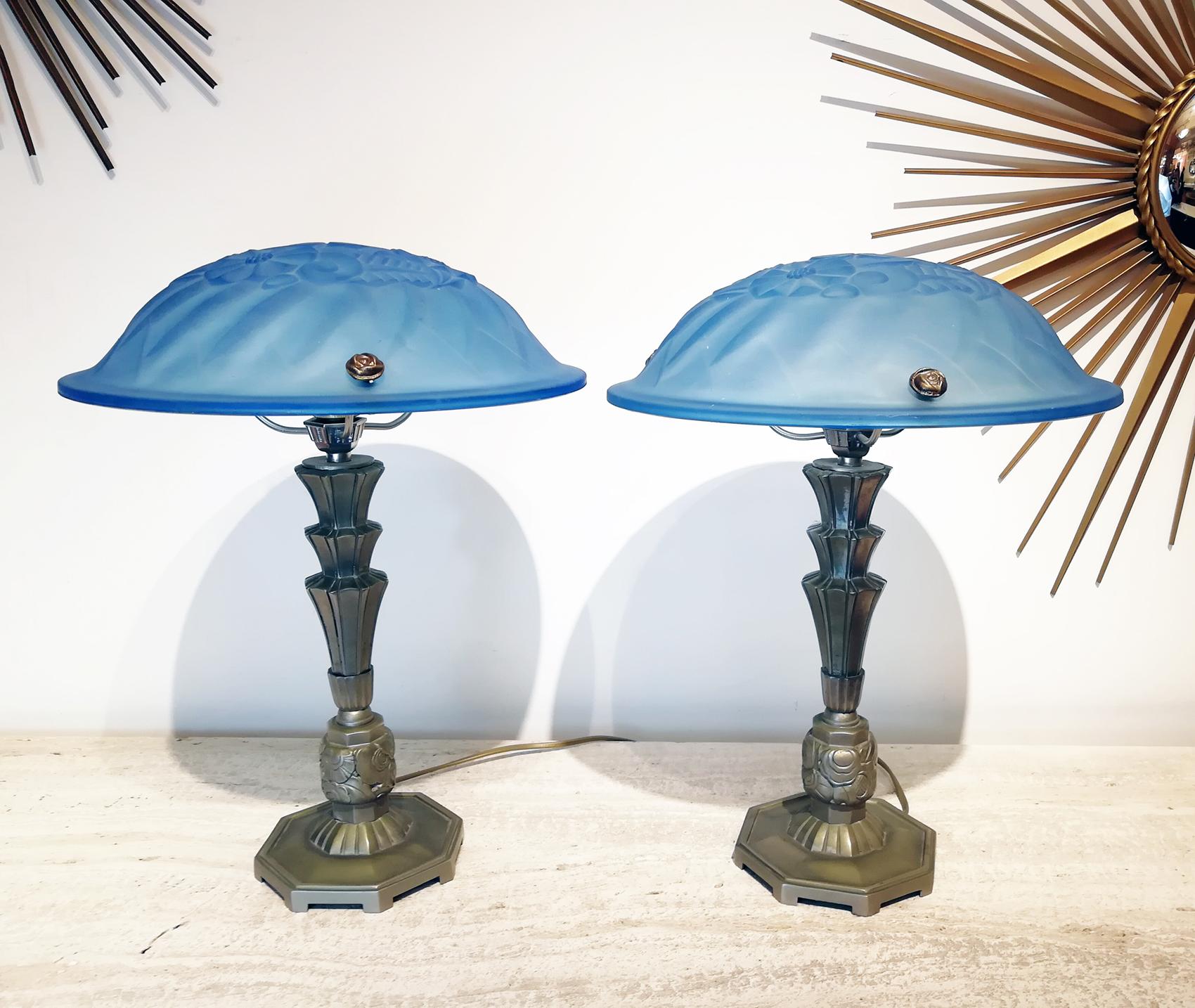 art deco table lamps for sale
