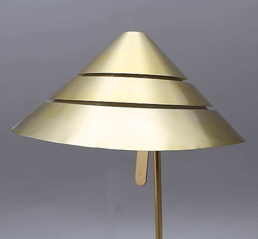 Rare Pair of Brass Floor and Table Lamp Hans Agne Jakobsson, 1960, G222/B298 6