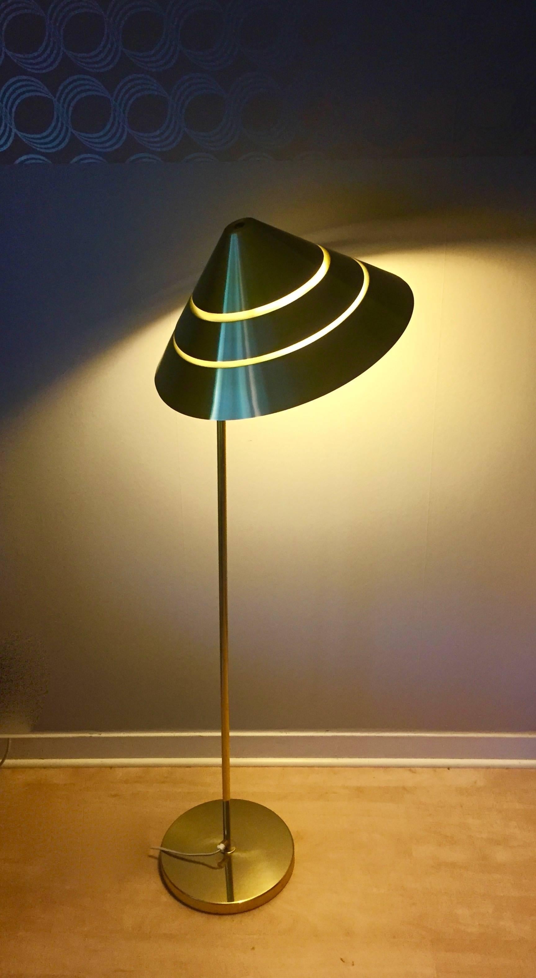 Rare Pair of Brass Floor and Table Lamp Hans Agne Jakobsson, 1960, G222/B298 2