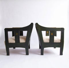 Rare Pair of Carl Westman Attributed Easy Chairs