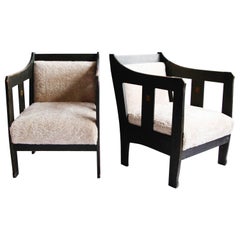 Rare Pair of Carl Westman Attributed Easy Chairs