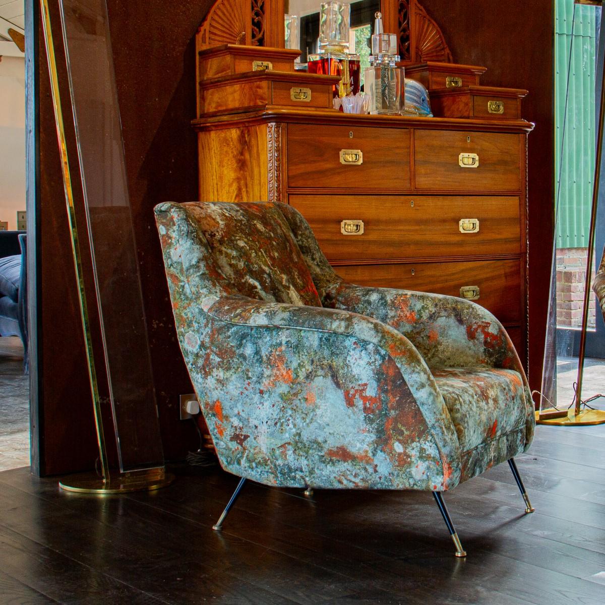 Rare Pair of Carlo di Carli designed Italian Armchairs, 1950s 4