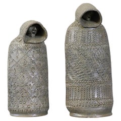 Rare Pair of Ceramic Sculptures by Marcel Giraud, 1960s, Vallauris