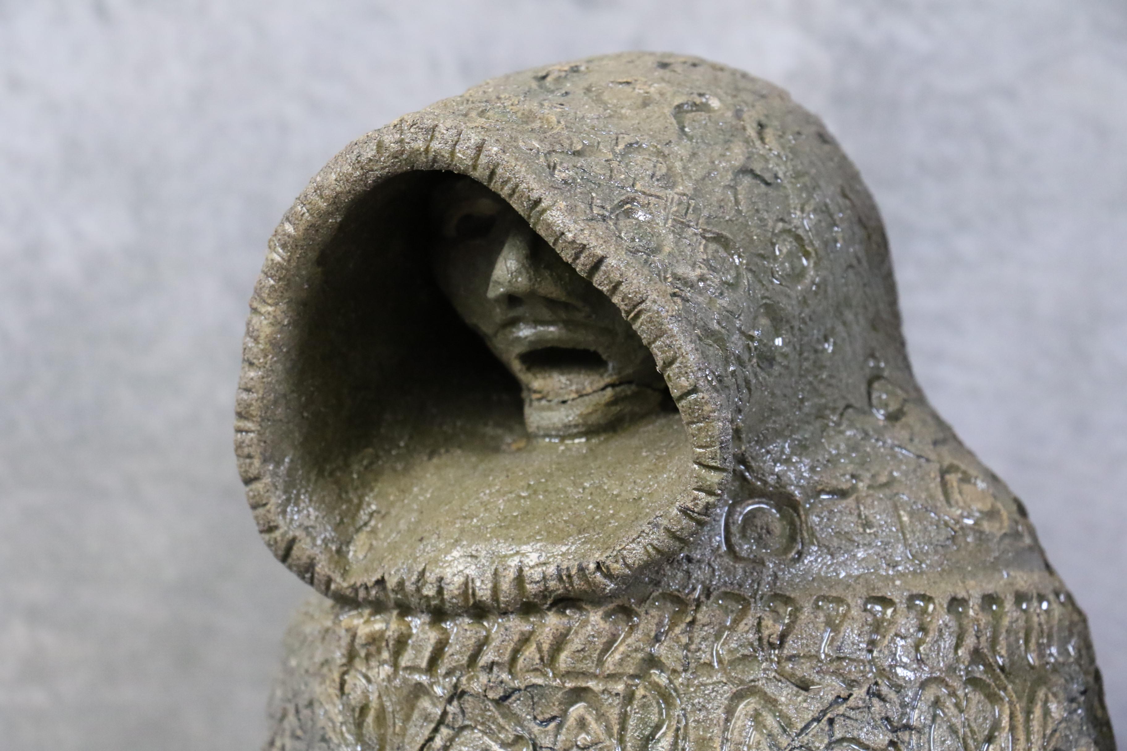 Émaillé Paire de sculptures en céramique rares de Marcel Giraud, Vallauris, années 1960