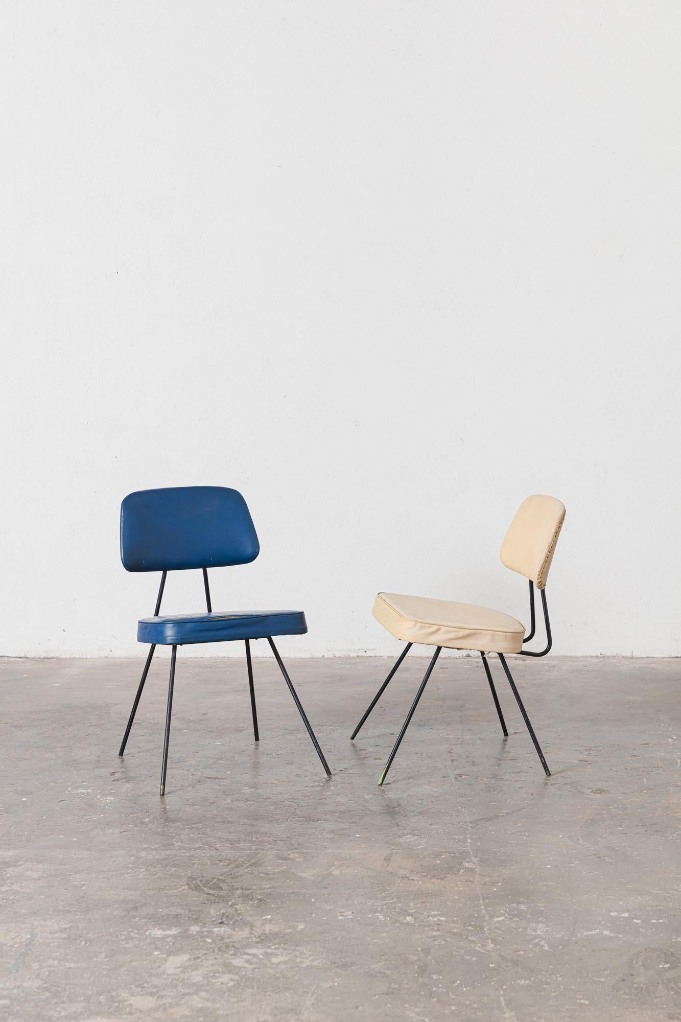 Rare pair by Carlo Hauner for Moveis Artesanal.
