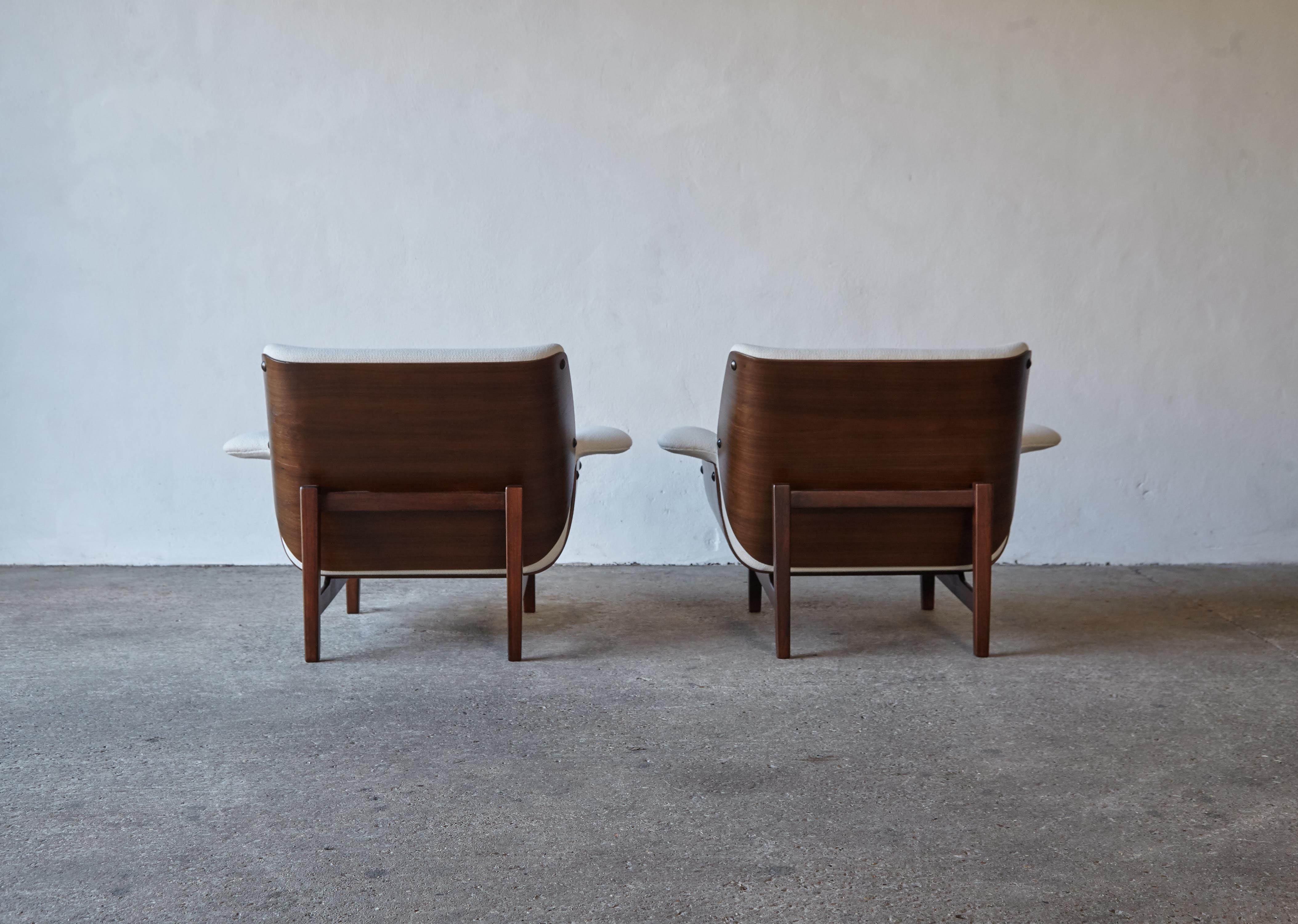 20th Century Rare Pair of Chairs, by Charles F Joosten for Interstyle, Italy, 1960s