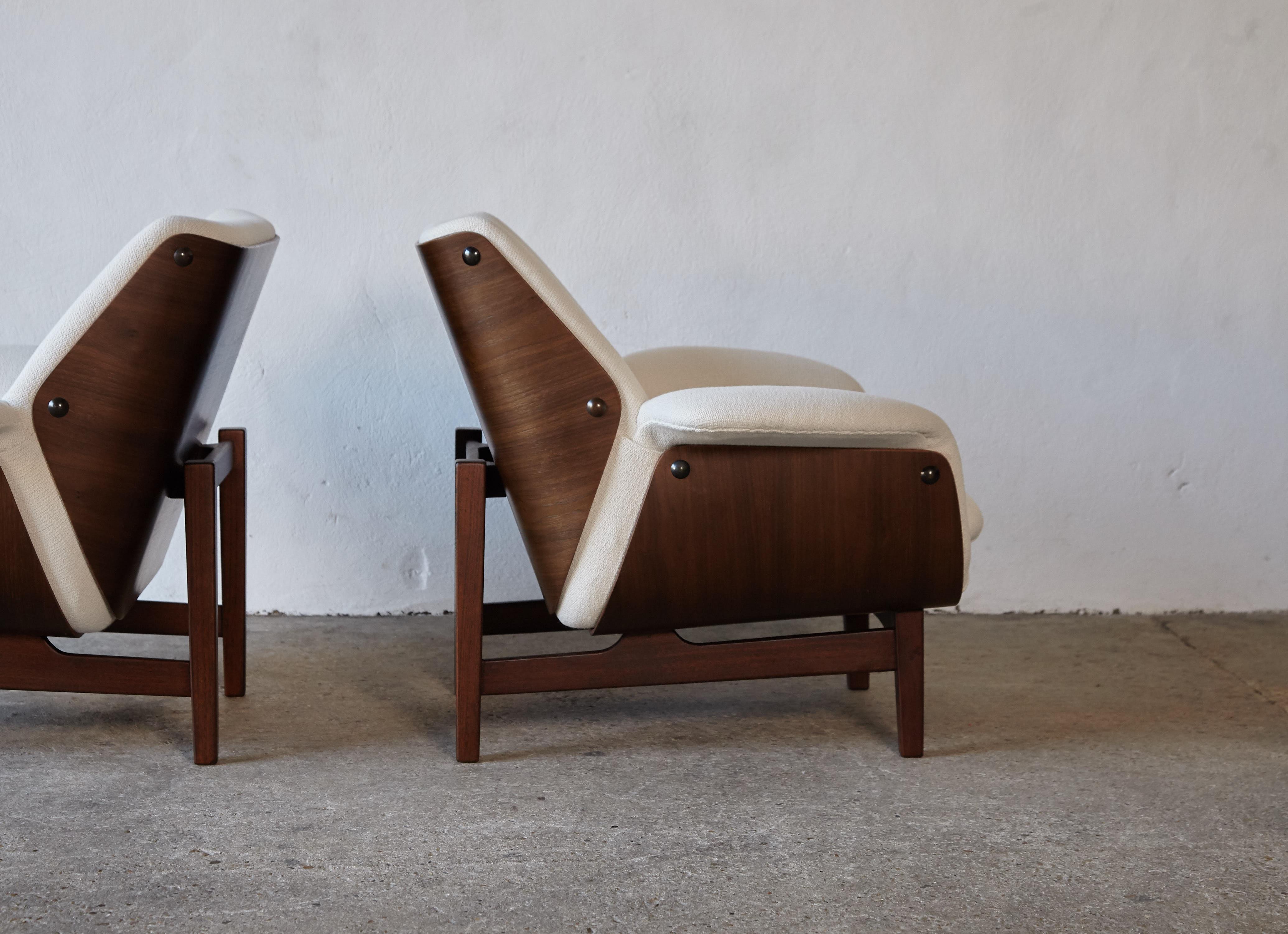 Rare Pair of Chairs, by Charles F Joosten for Interstyle, Italy, 1960s 1