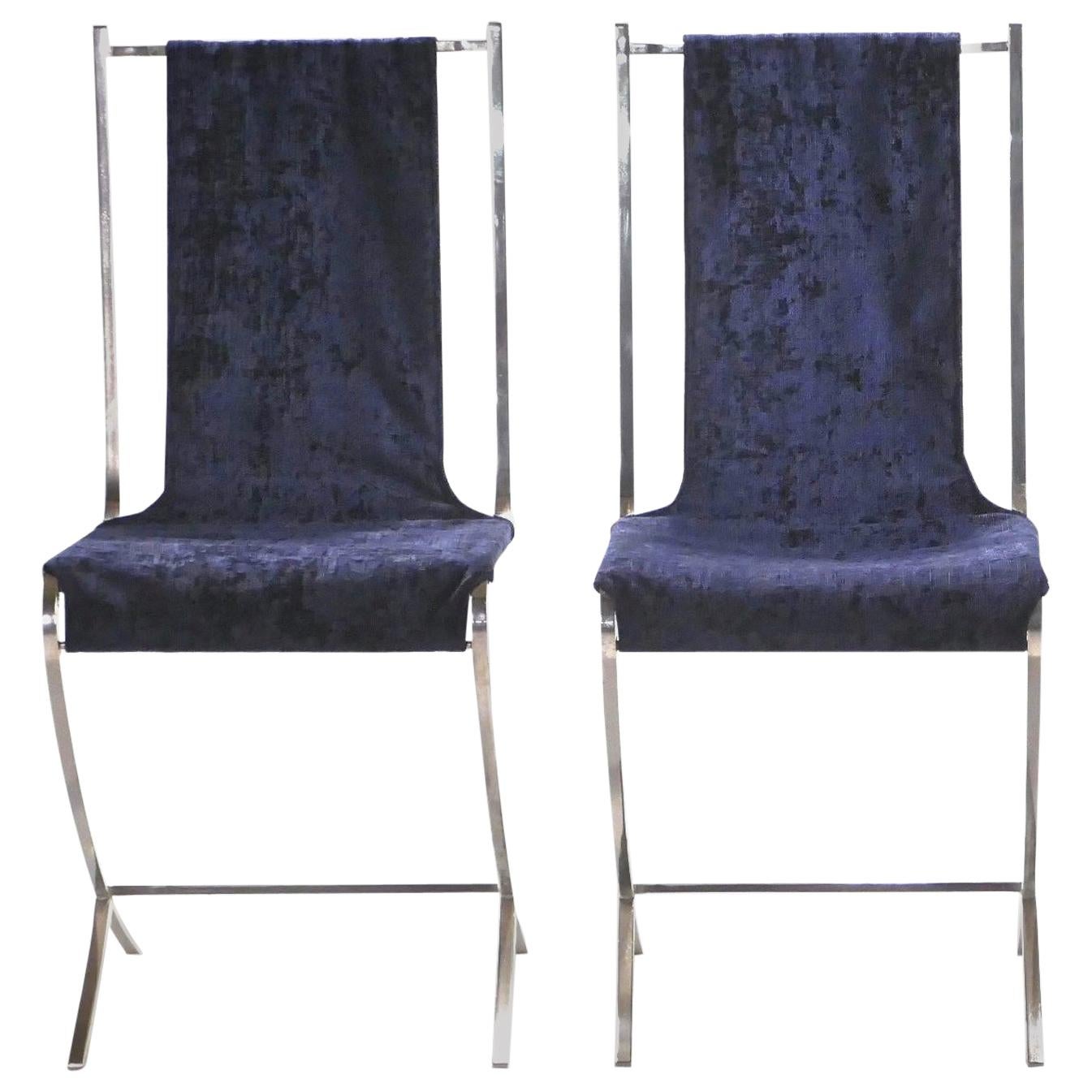 Rare Pair of Chairs by Pierre Cardin for Maison Jansen, 1970s