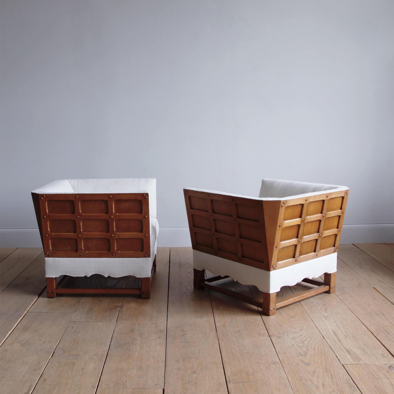 Scandinavian Modern Rare Pair of Chairs from 
