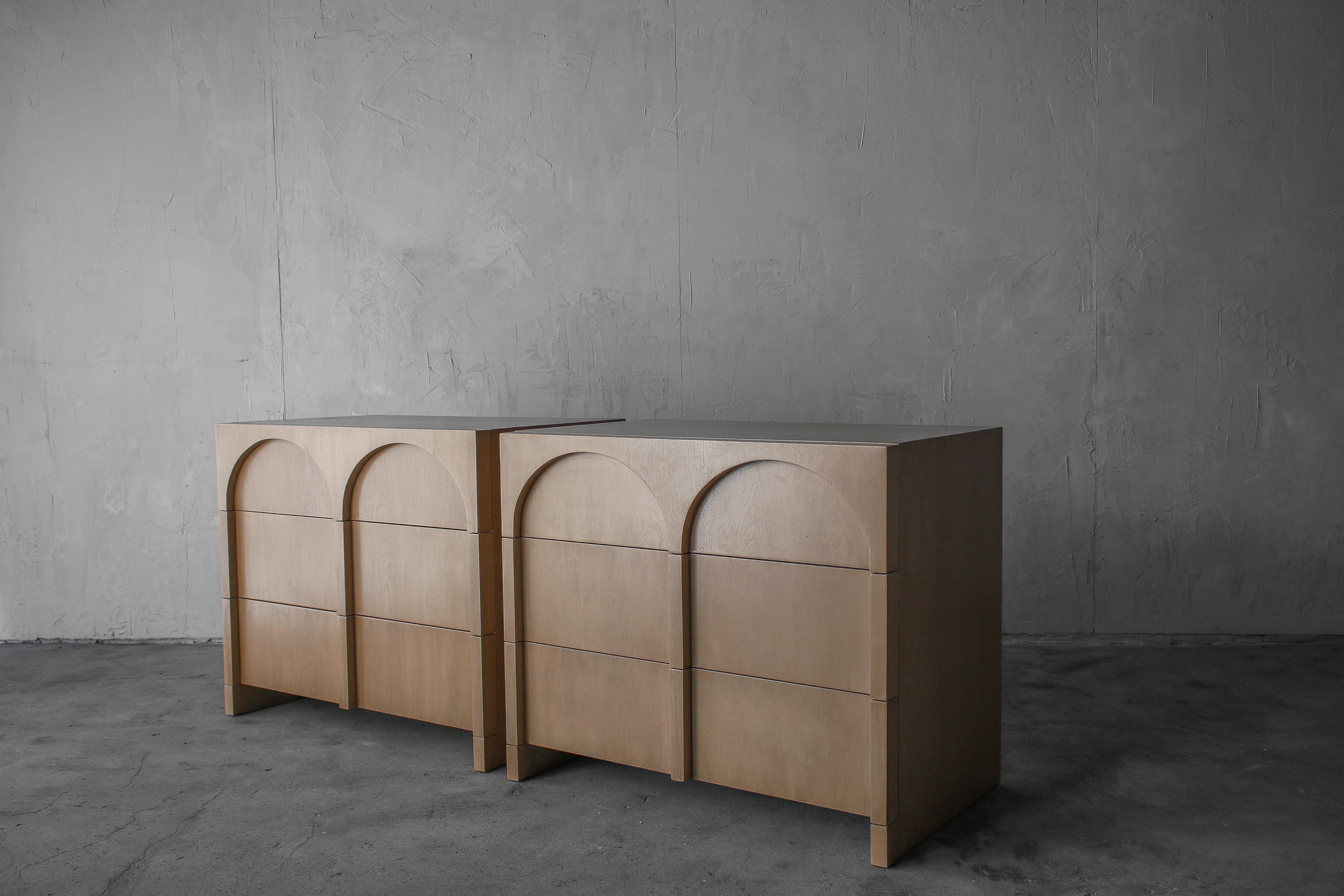 Mid-Century Modern Rare Pair of Colosseum Cabinets by Widdicomb