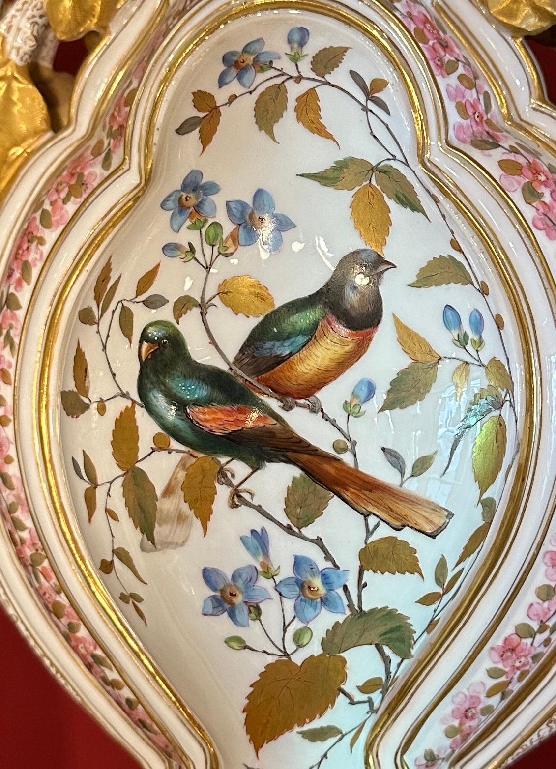 Inglese Rara coppia di vasi Crown Derby, circa 1880 in vendita