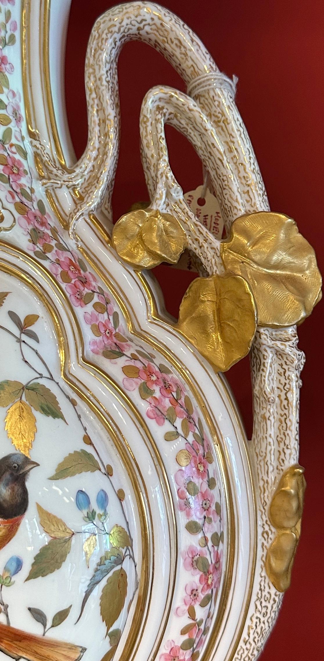 Rara coppia di vasi Crown Derby, circa 1880 In condizioni buone in vendita a New York, NY