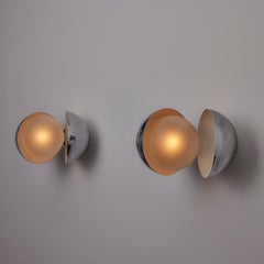 Rare Pair of Diaframma Sconces by G. Piero & A. Monti for Fontana Arte
