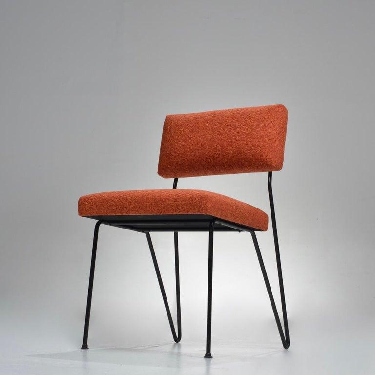 Steel Rare Dorothy Schindele Hairpin Leg Chairs, circa 1949 For Sale