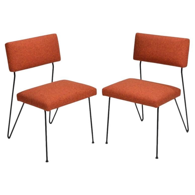 Rare Dorothy Schindele Hairpin Leg Chairs, circa 1949 For Sale